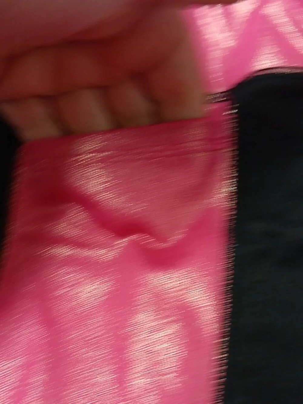 Justice Pink and Black Paneled Leggings